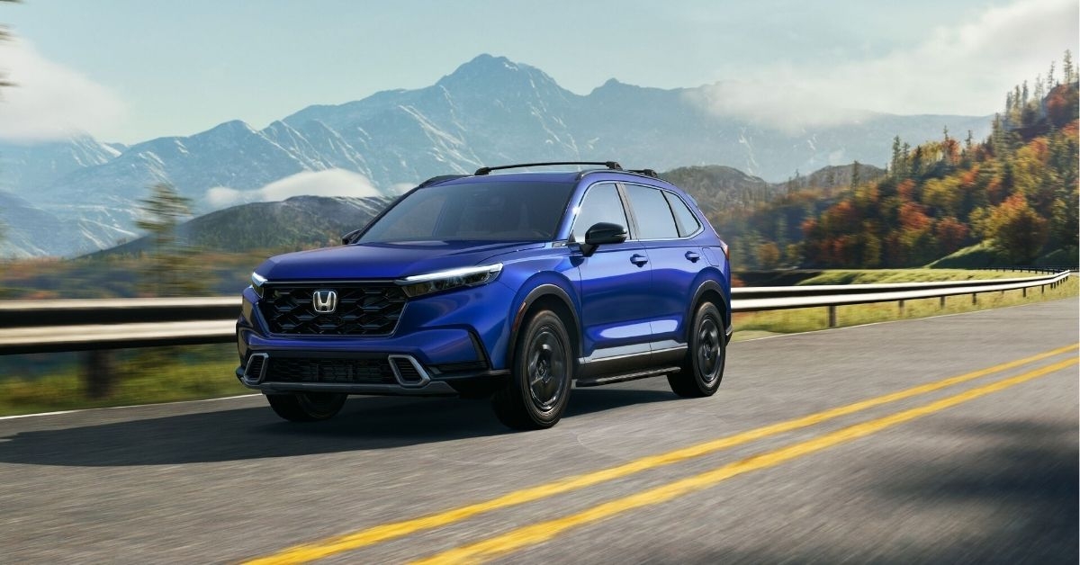 blue honda crv