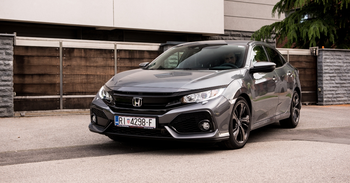 honda civic in grey colour
