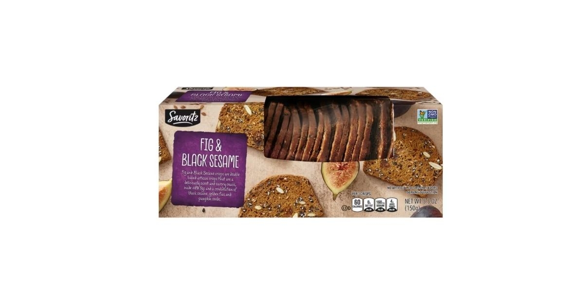 Aldi Fig and Black Sesame Crisp
