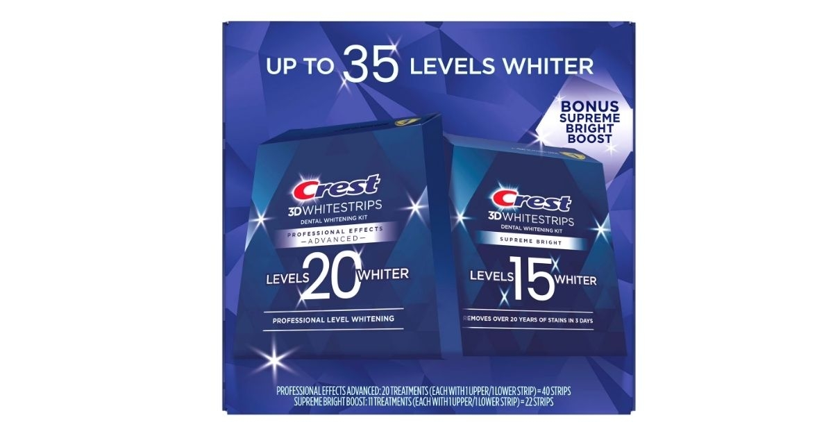 crest 3d whitestrips professional effects