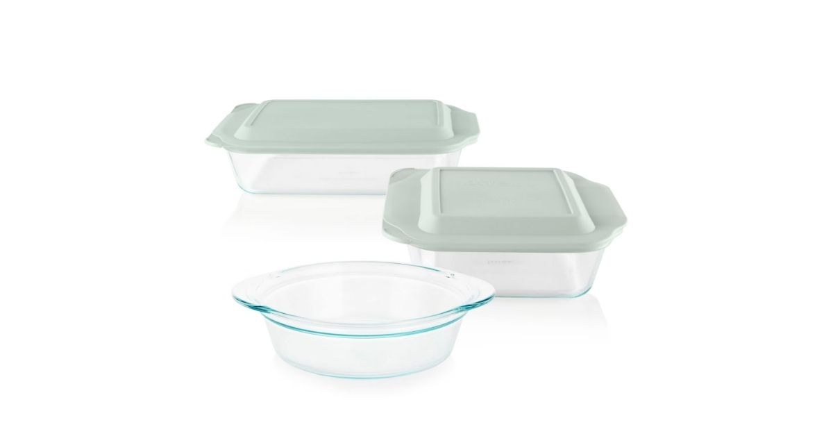 deep glass baking dish set