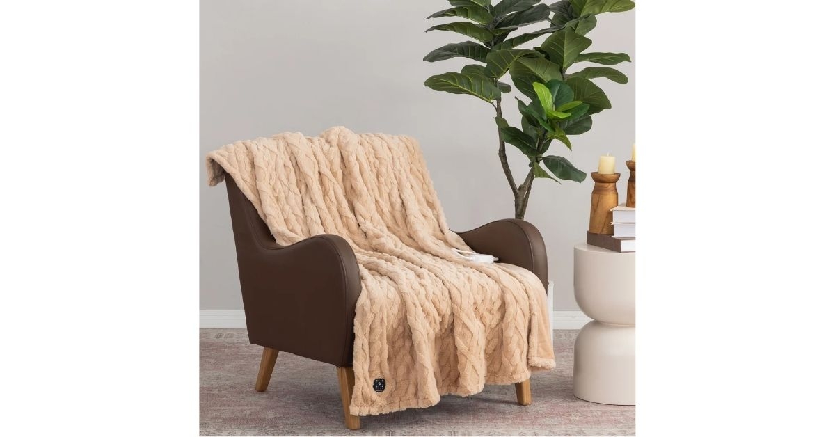 berkshire life heated throw