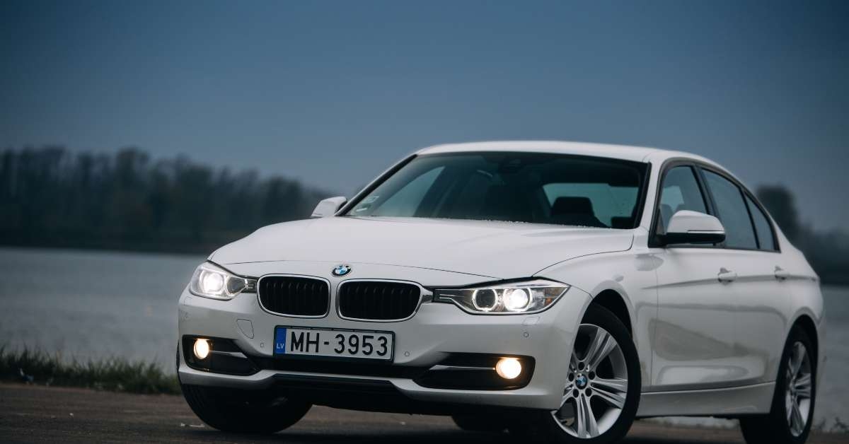 bmw 3 series f30 at the parking