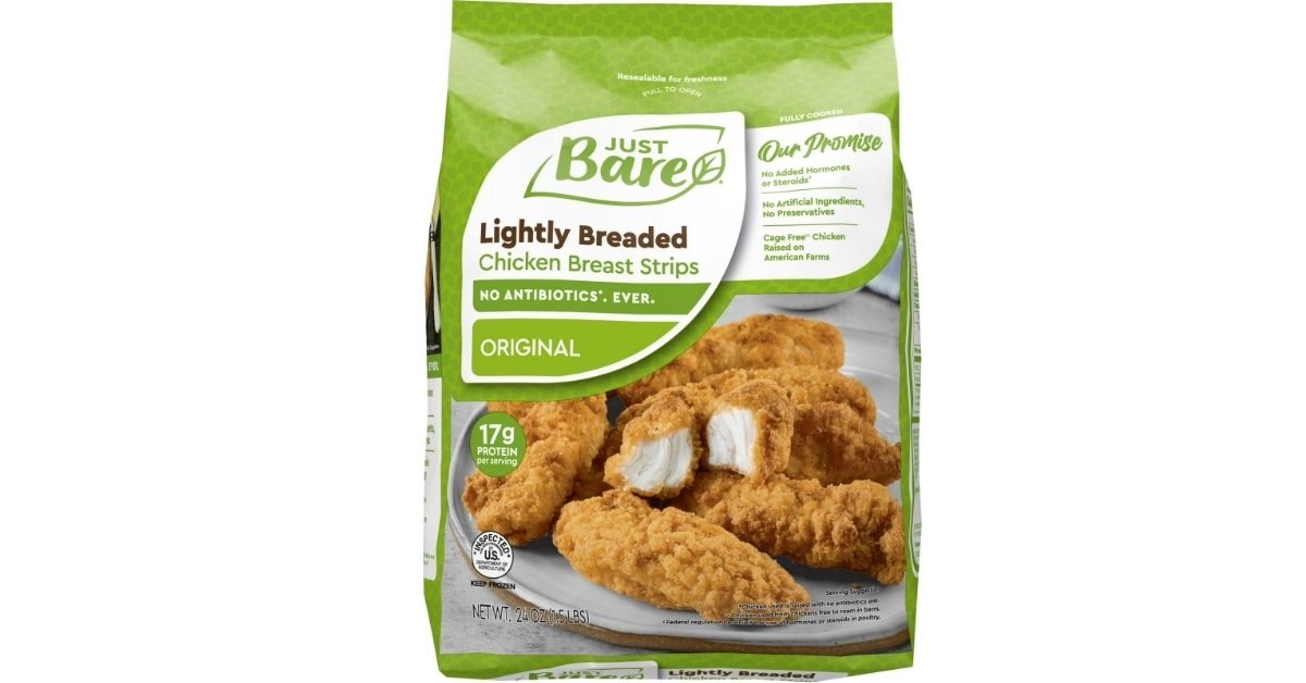 lightly breaded chicken breast strips