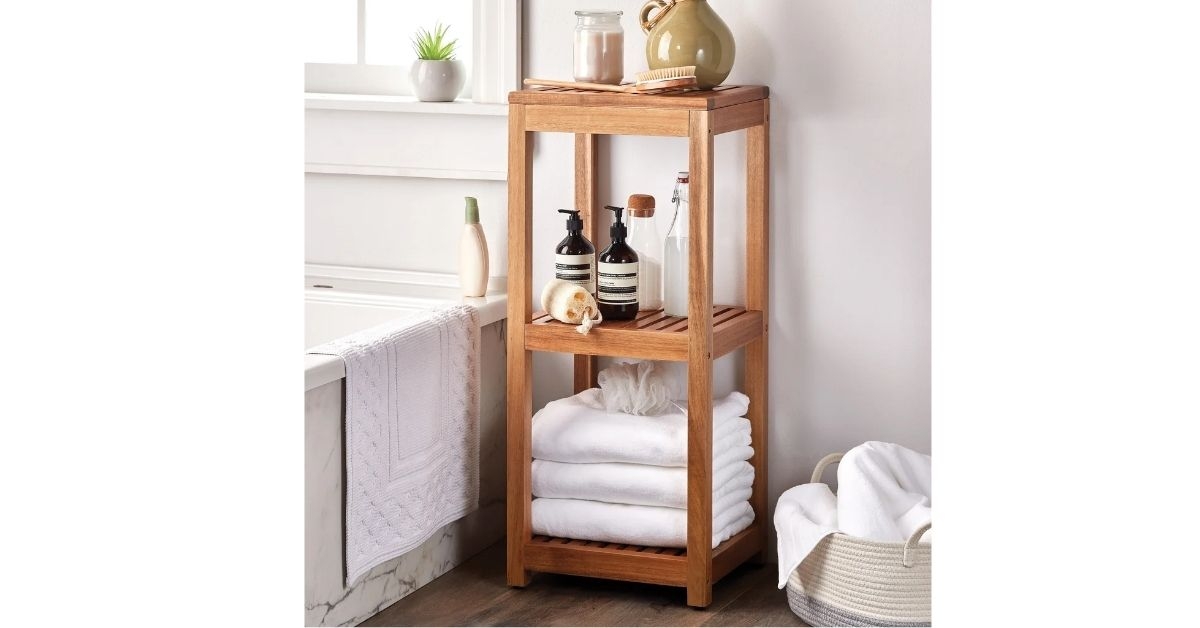 mesa 3-tier acacia storage shelf