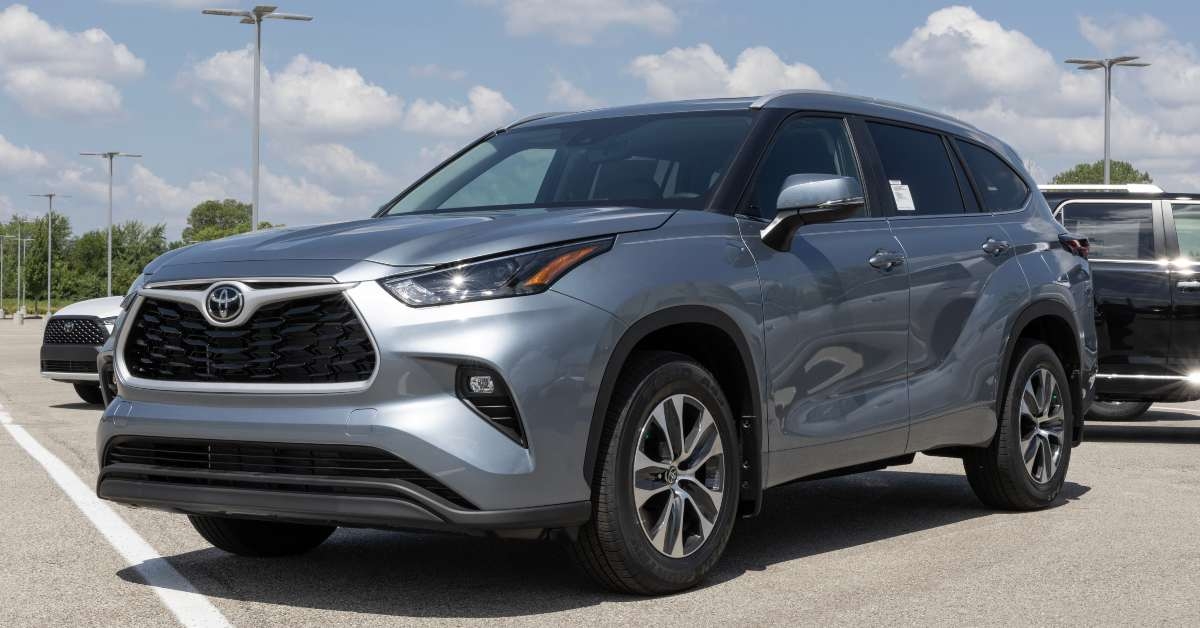 toyota highlander xle display