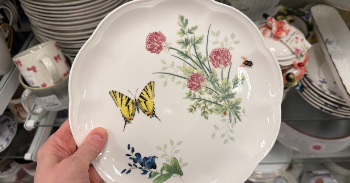 homegoods lenox butterfly meadow herbs plate