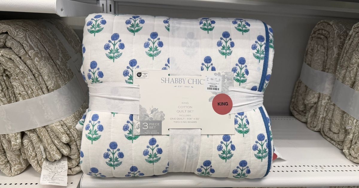 homegoods shabby chic quilt set