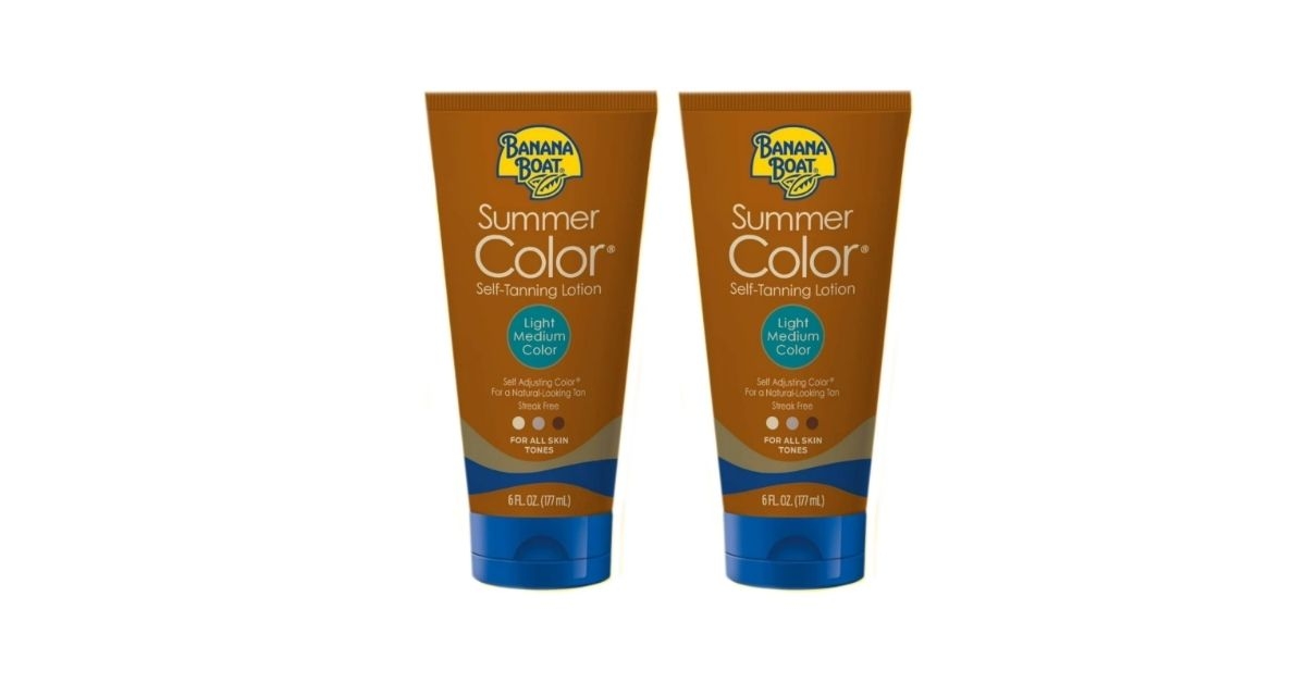 banana boat summer color self tanning lotion