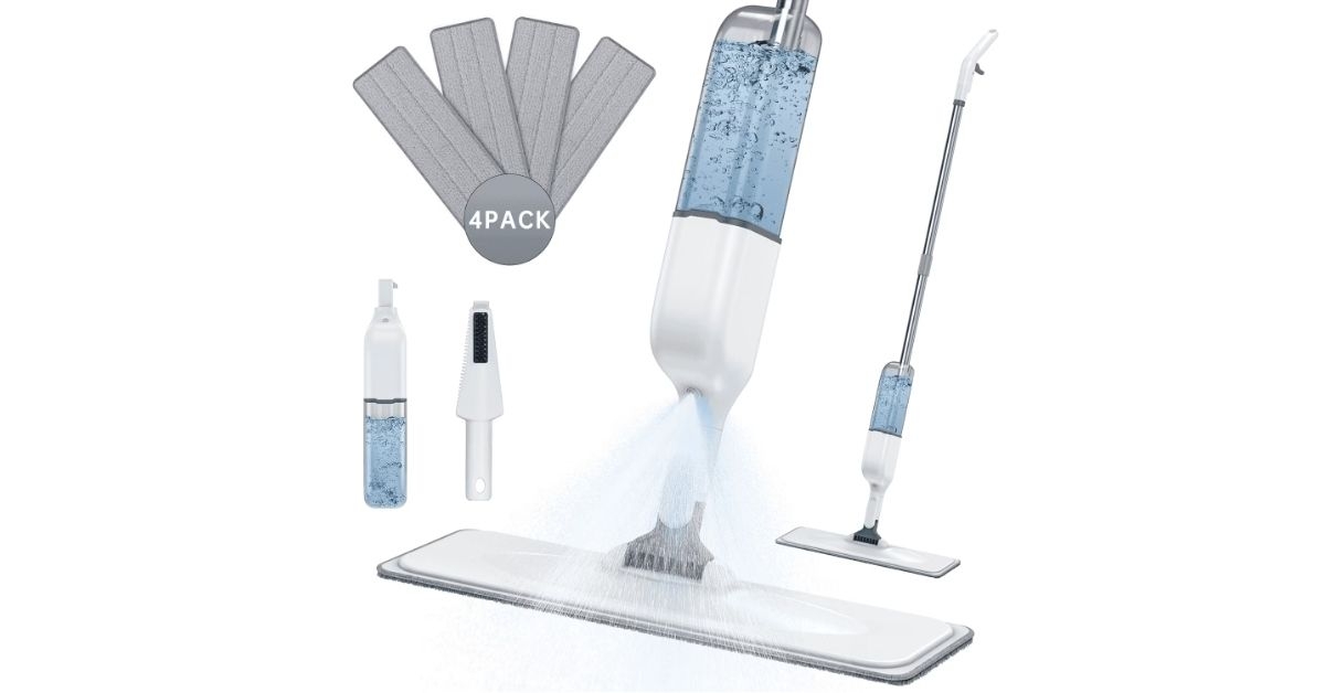 cshidworld spray mop with refillable bottle