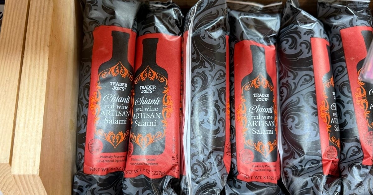 red wine artisan salami
