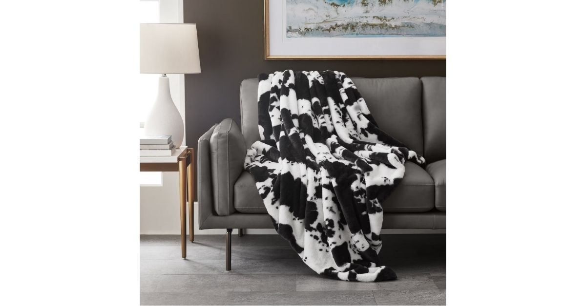 luxury faux fur throw