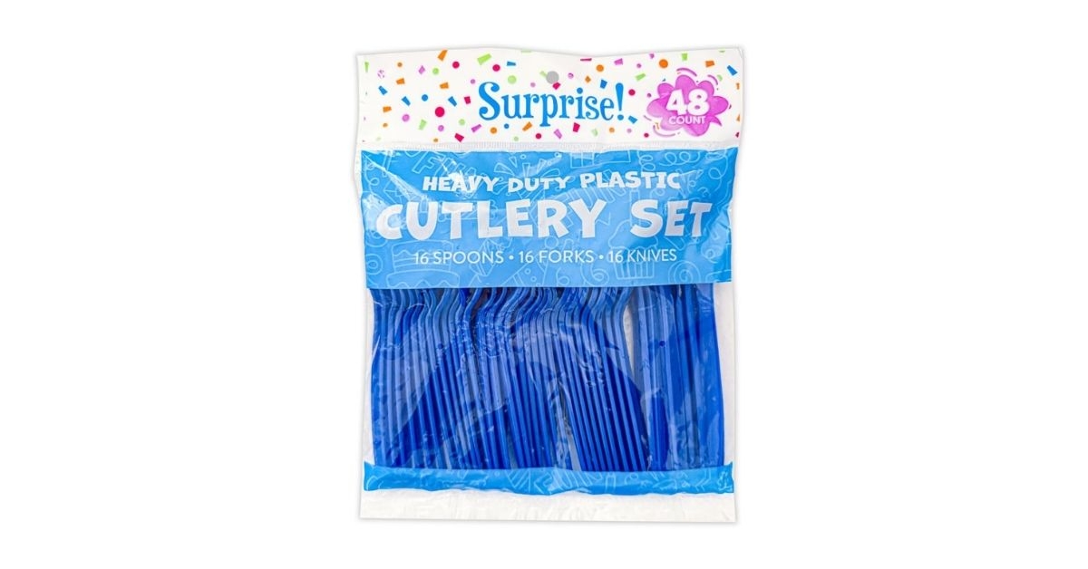 plastic party cutlery