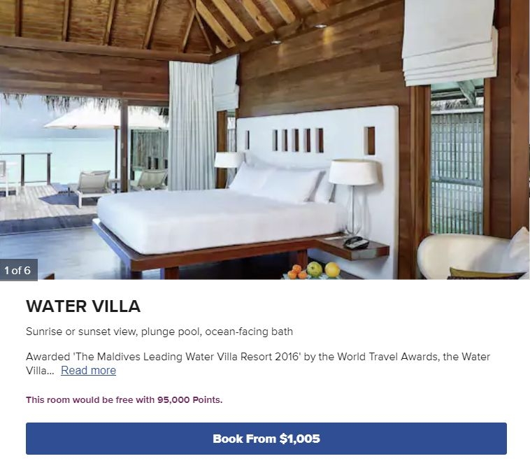 Conrad Maldives Rangali Island Water Suite using Hilton Honors points
