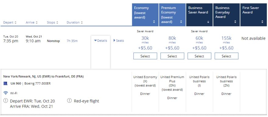 United Polaris using Chase Ultimate Rewards