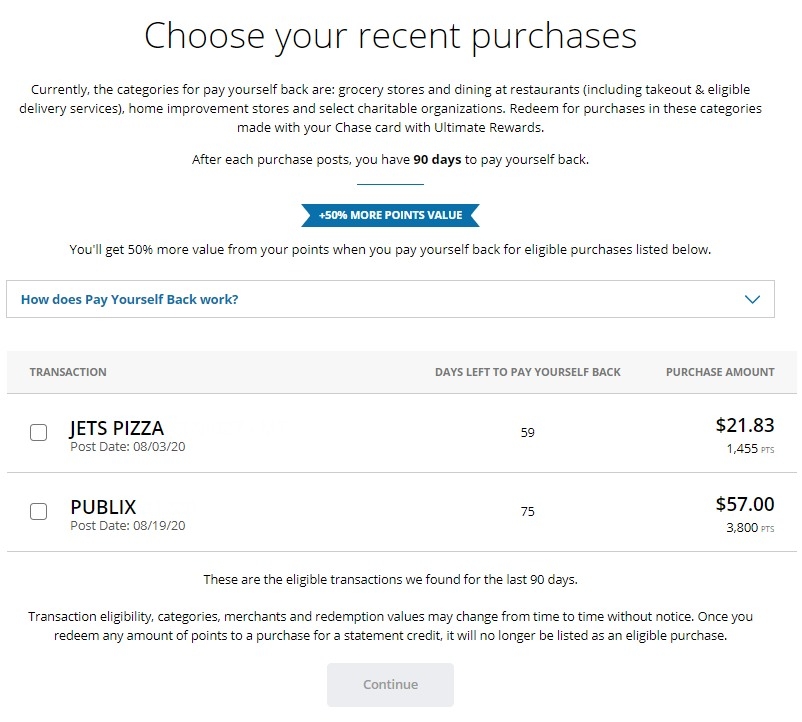 Chase Pay Yourself Back