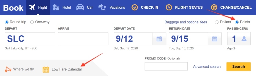 Southwest Rapid Rewards