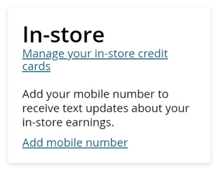 MileagePlus manage cards