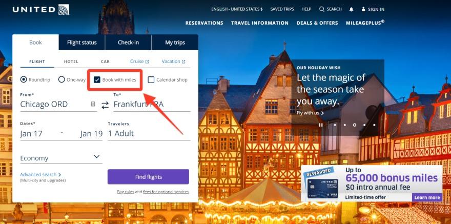 Flying United with Points