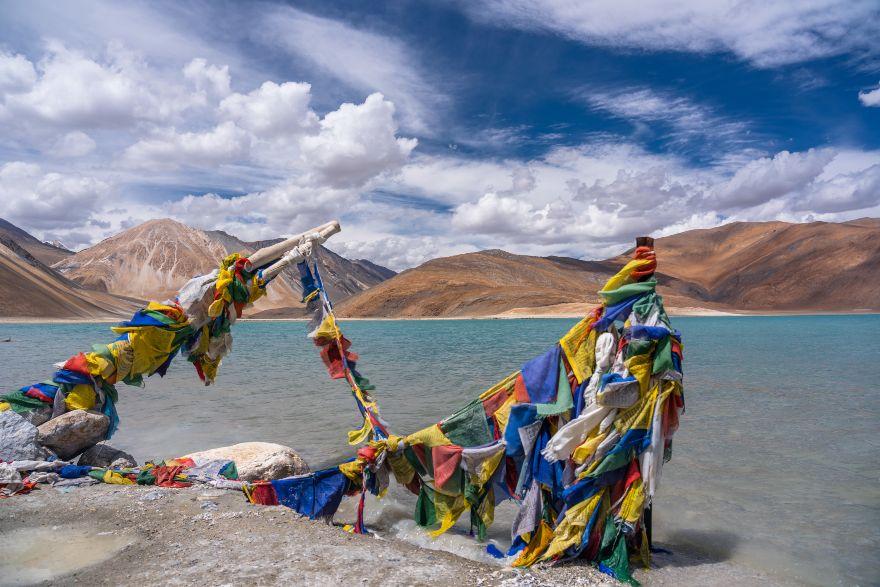 Pangong Lake in Ladakh, Himalayas