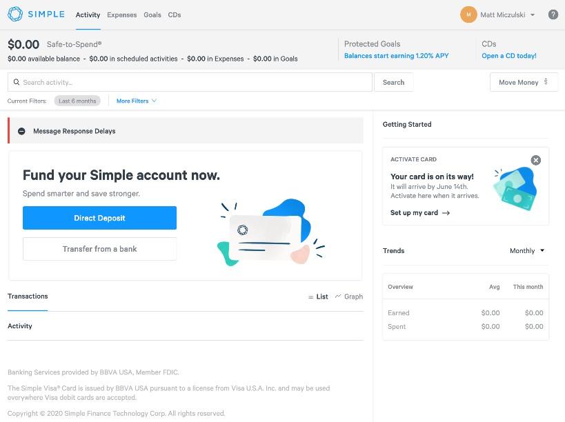 Simple Bank Review 2021 Uncomplicated Online Banking And Budgeting Financebuzz