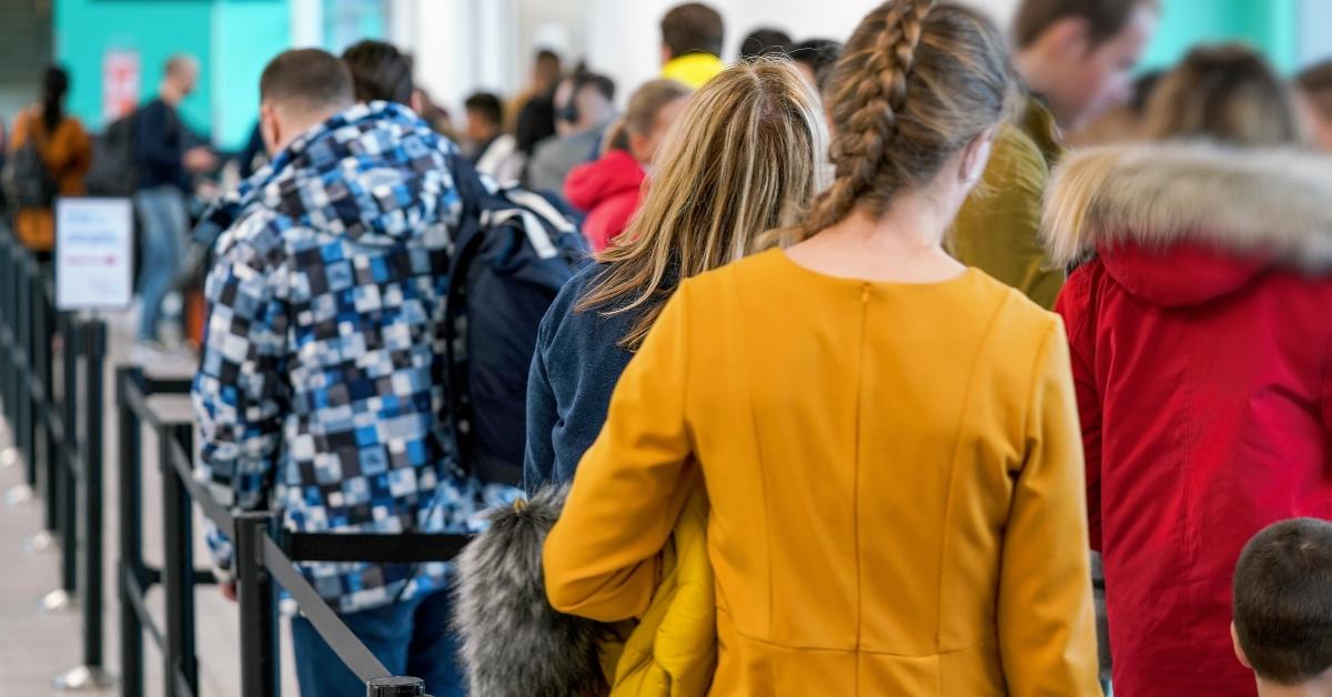 Airport security line