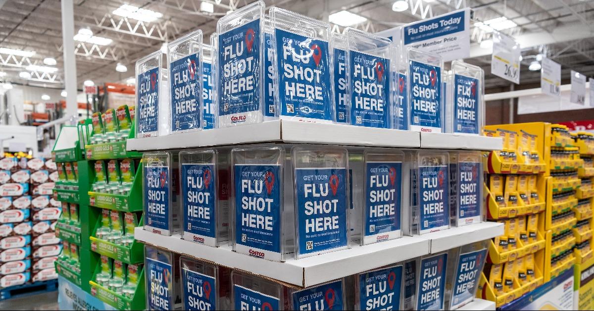 flu shots for sale at a local Costco discount store