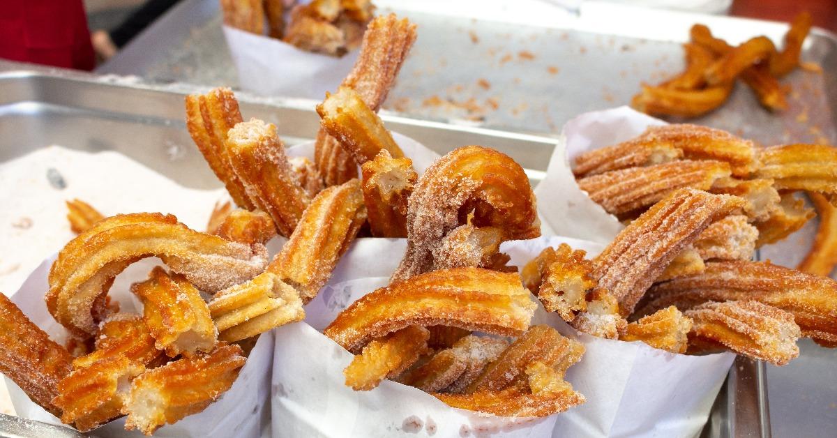 several bags of freshly made churros