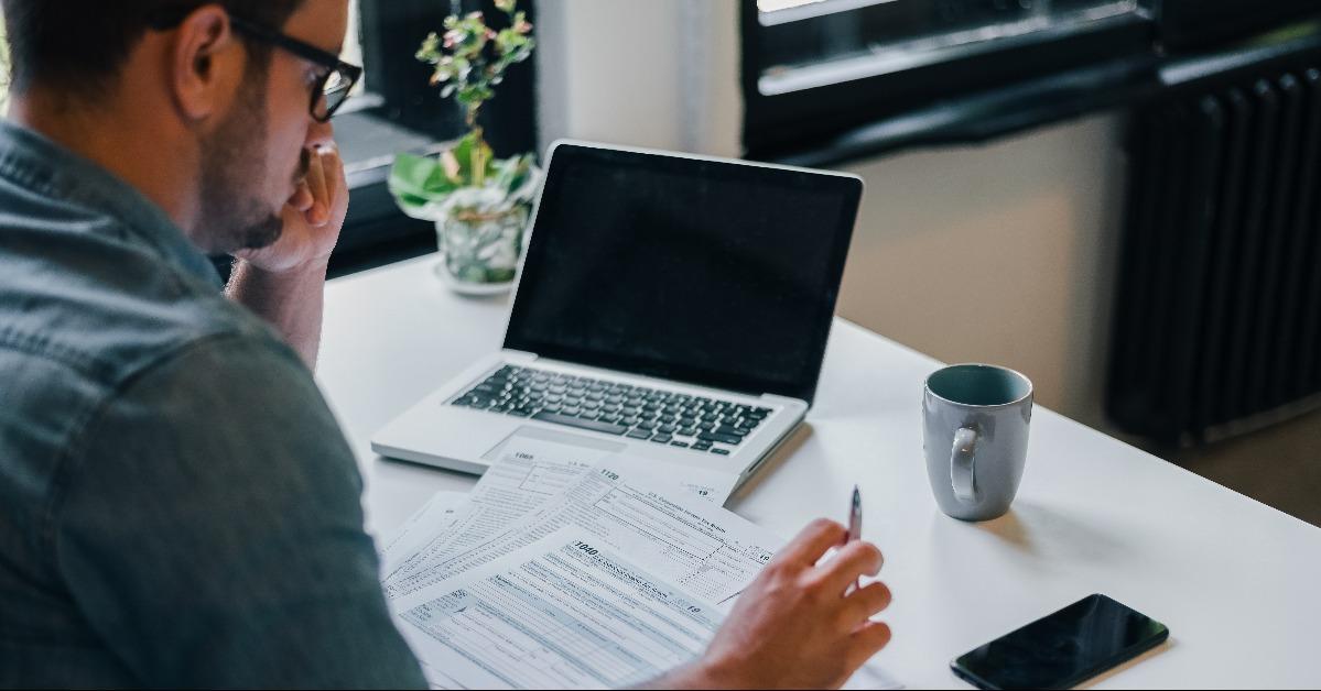 filling income tax return papers documents for IRS