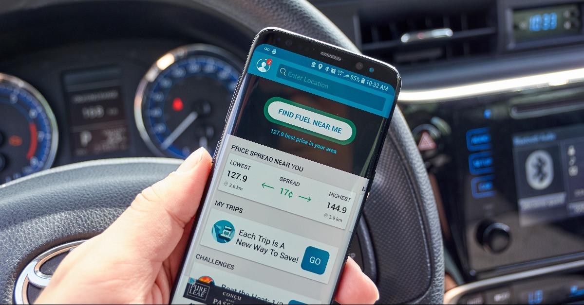 gas buddy mobile app on Samsung s8