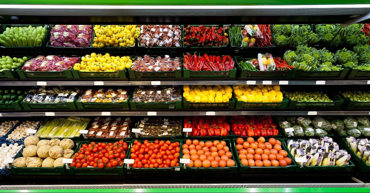 vegetables in the supermarket