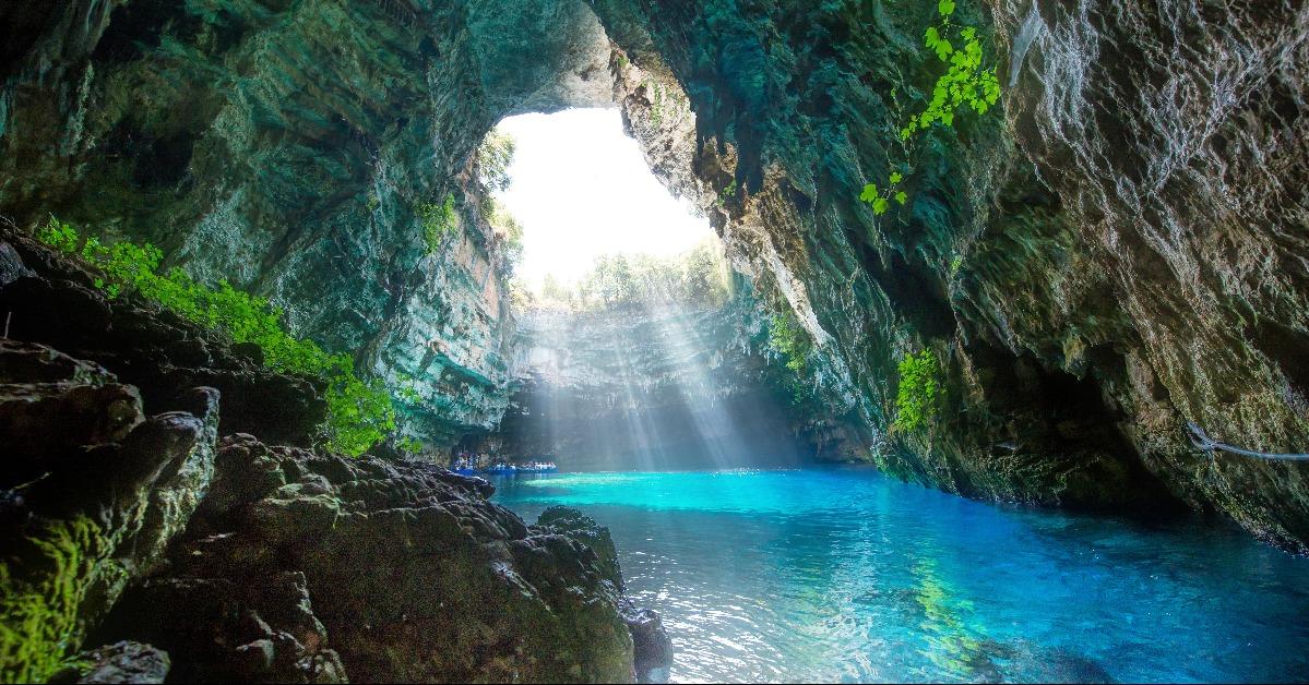 Famous Melissani Lake on Kefalonia island - Greece