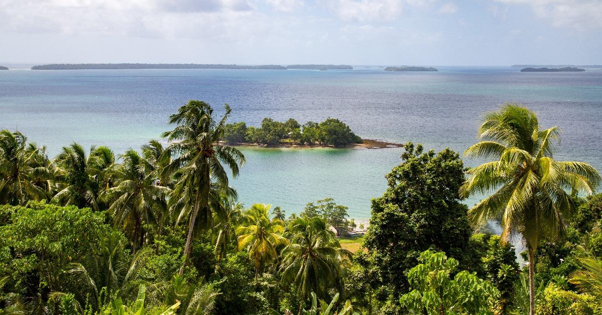 Marovo Lagoon in Solomon Islands
