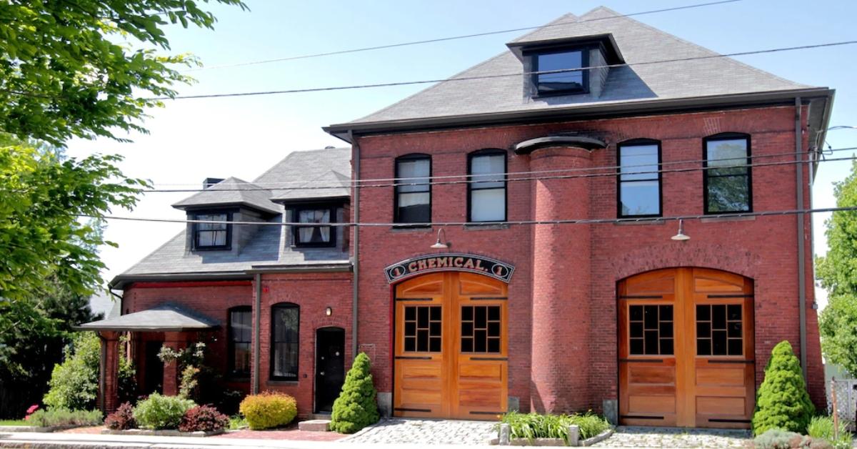 Fire station converted into hotel