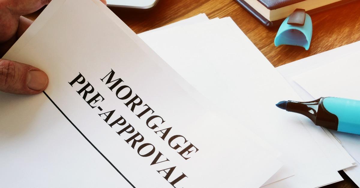 mortgage pre-approval documents in the office