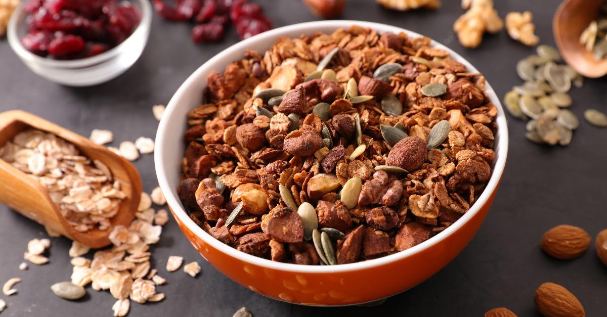 grilled granola with dry fruit
