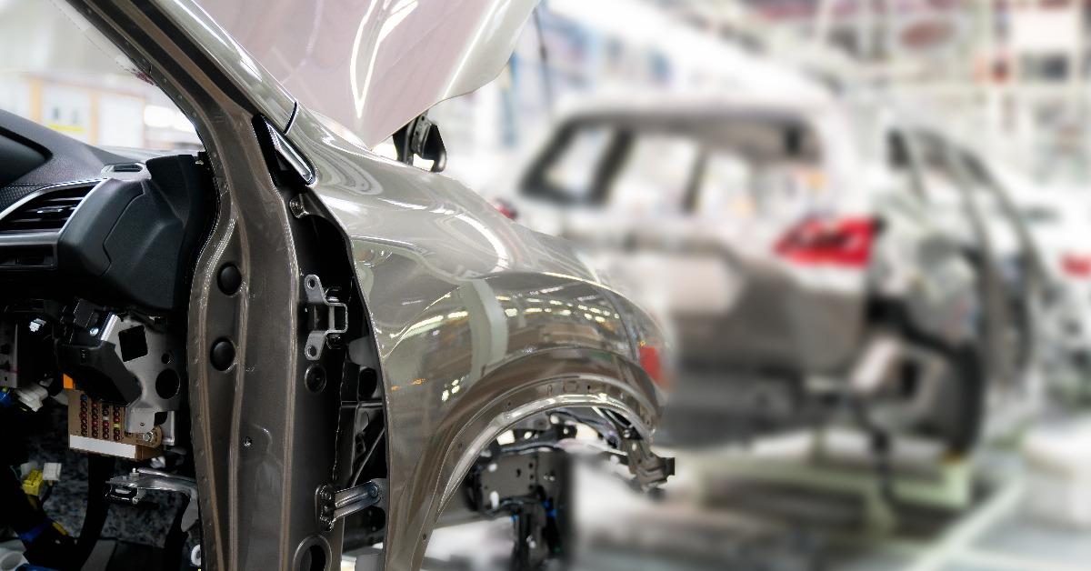 production line for manufacturing of the car body