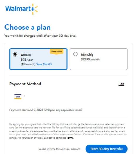 Walmart+ Membership