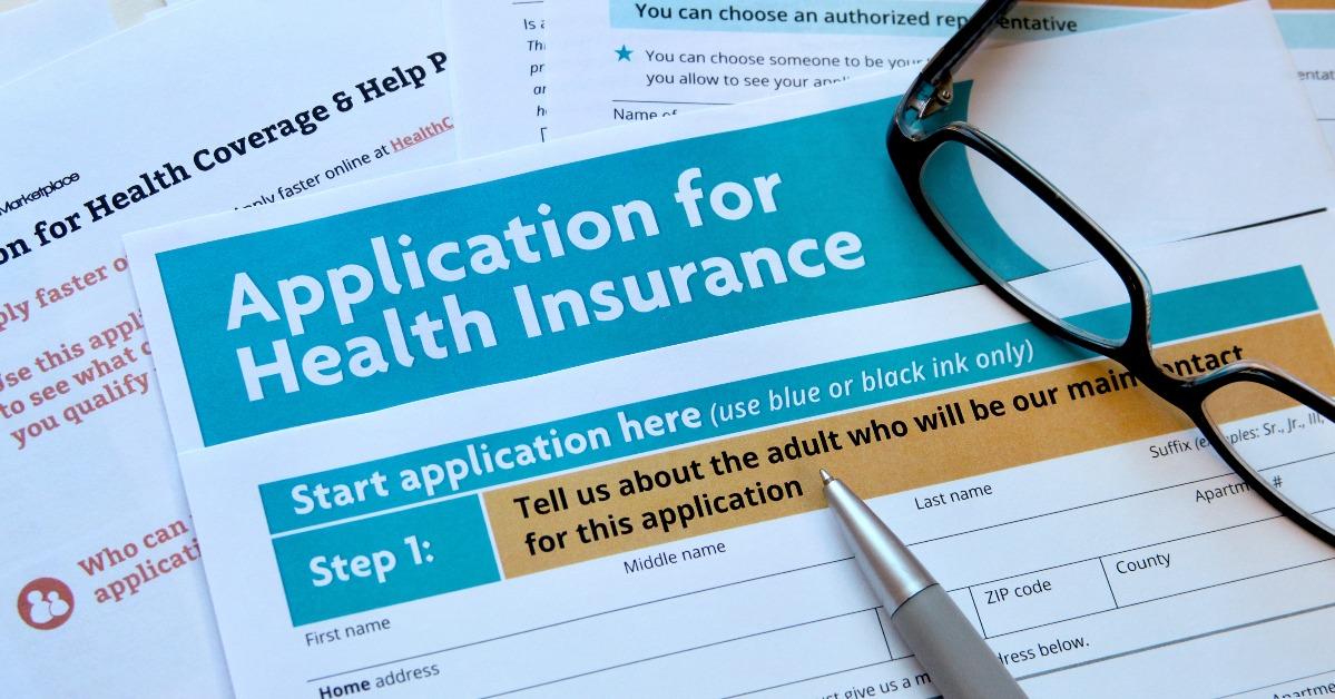 Application for health insurance