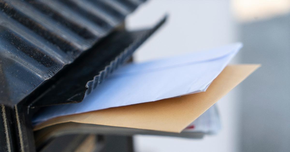 some letters in the letterbox