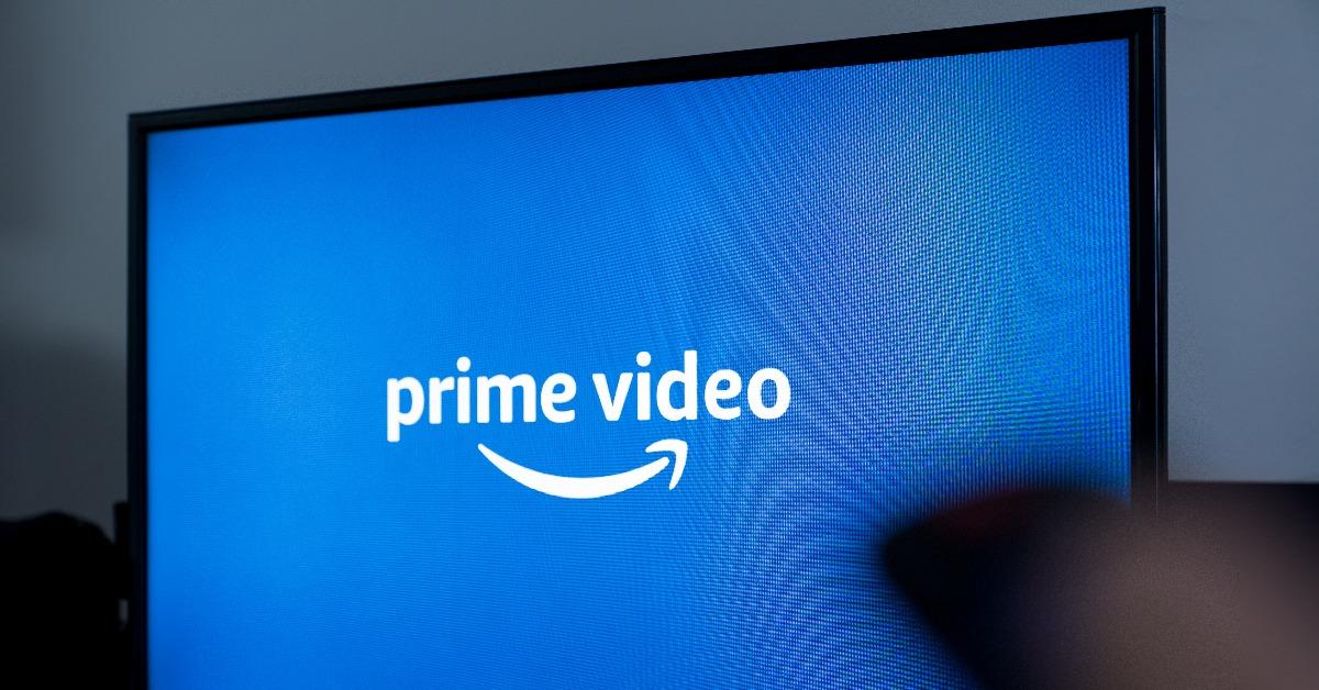 Online video streaming Prime Video screen on TV