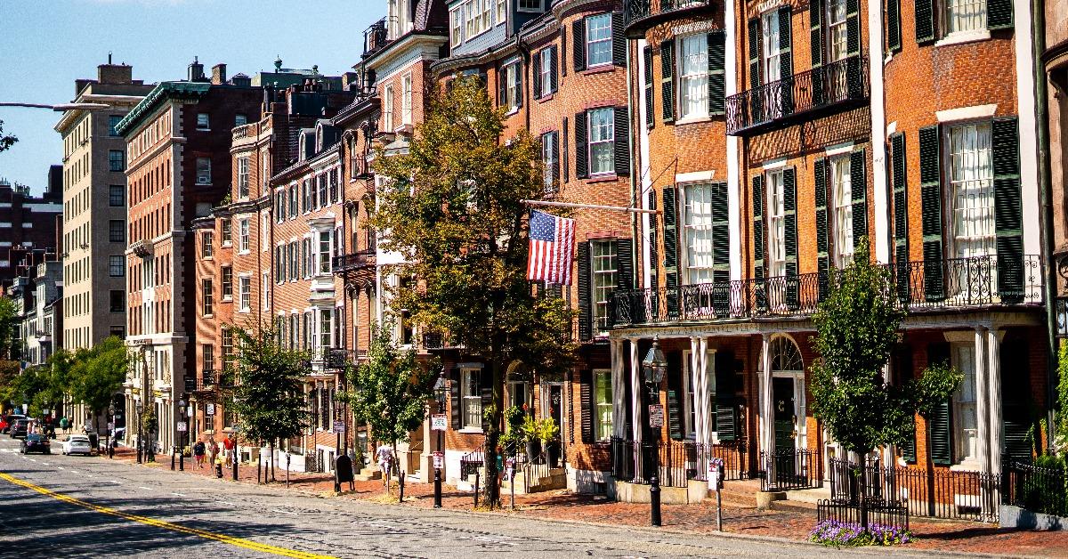 Victorian buildings in the heart of Boston 
