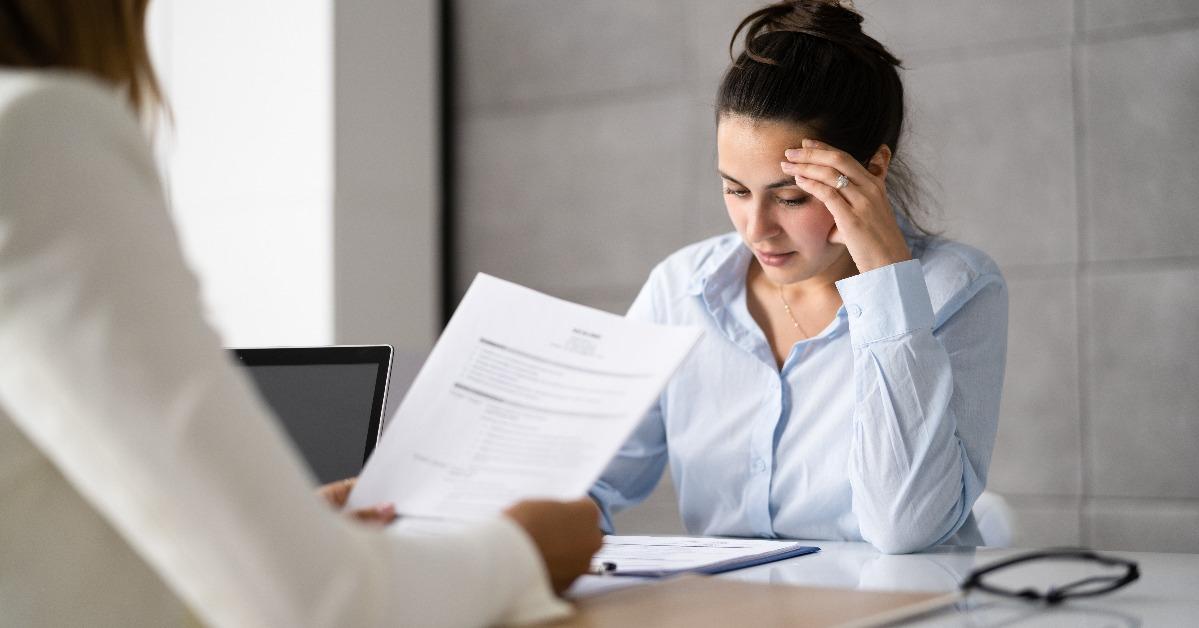 dissatisfied worker job interview