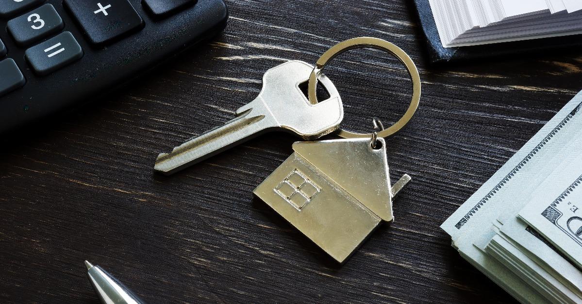 metal key and money 