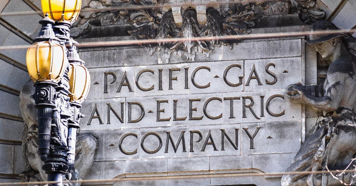 Pacific Gas and Electric Company sign