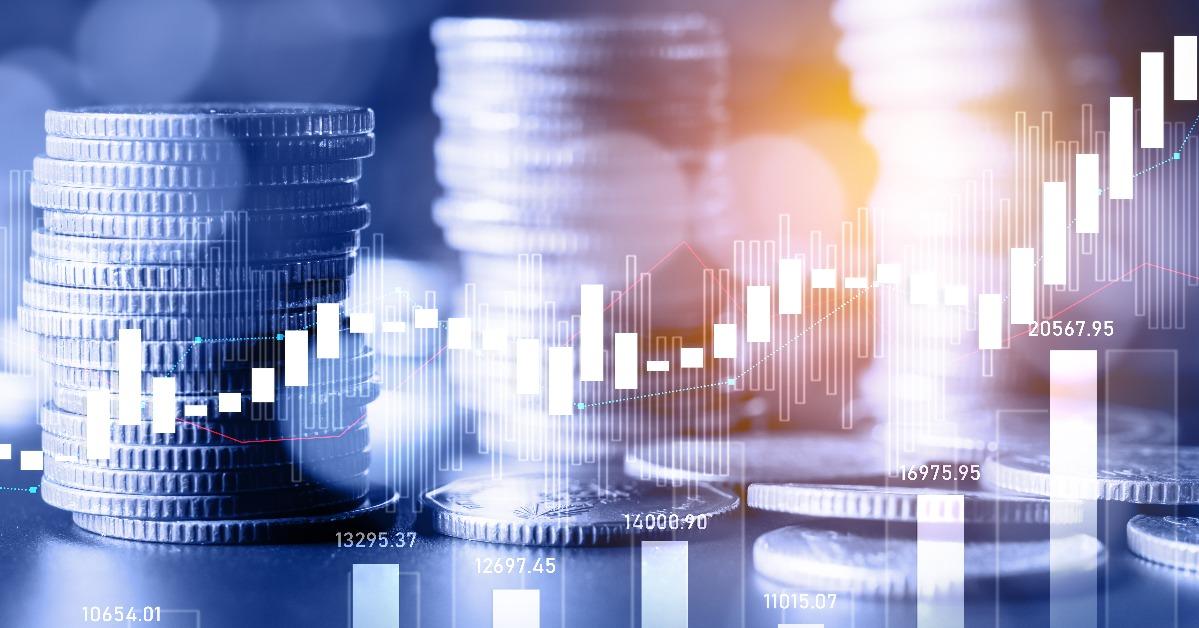 finance and money technology background concept 