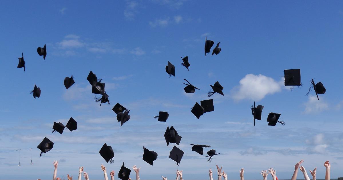 graduates on a graduation day award celebration 