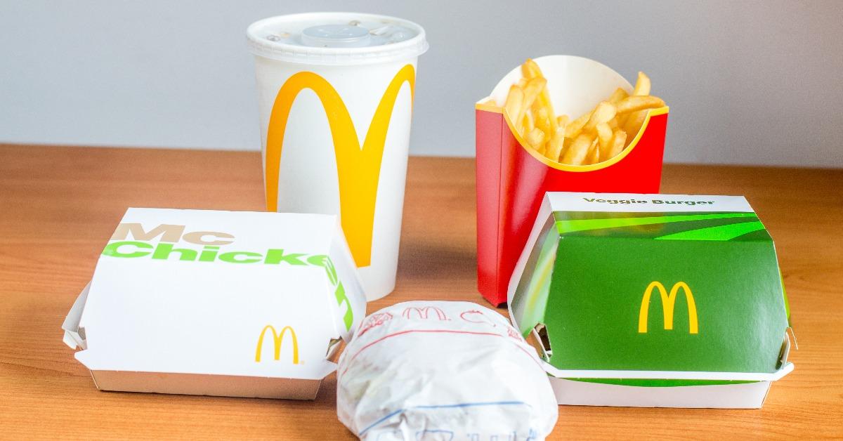 McDonald McChicken Jalapeno Burger french fries Veggie Burger and cup