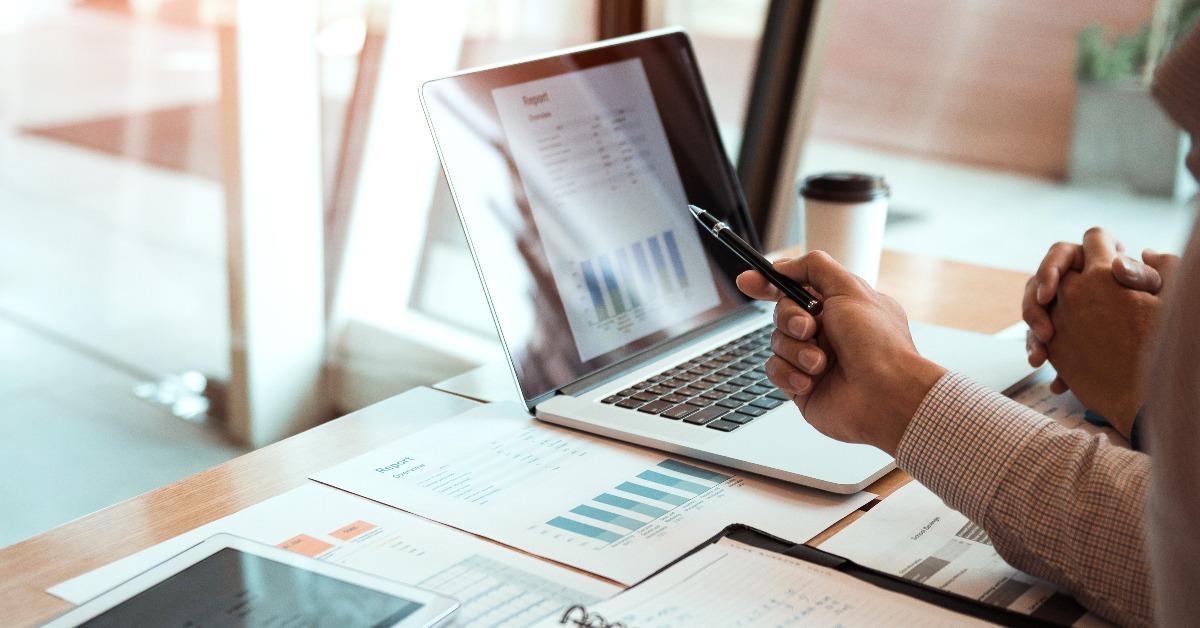 manager analyzing the company's financial statements 