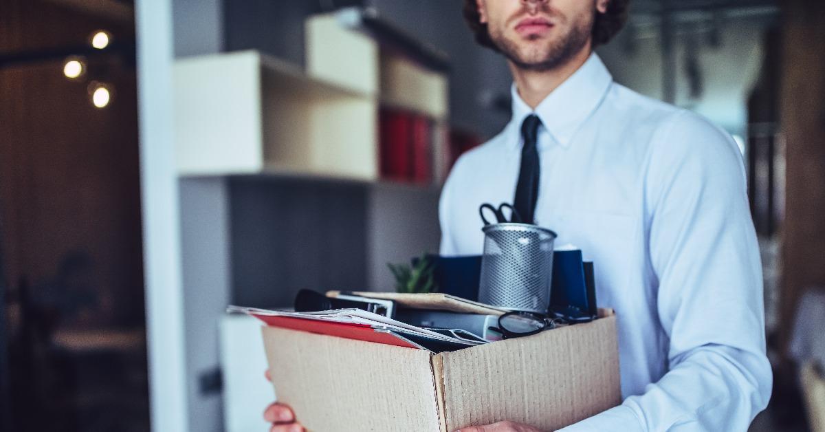 businessman fired at work
